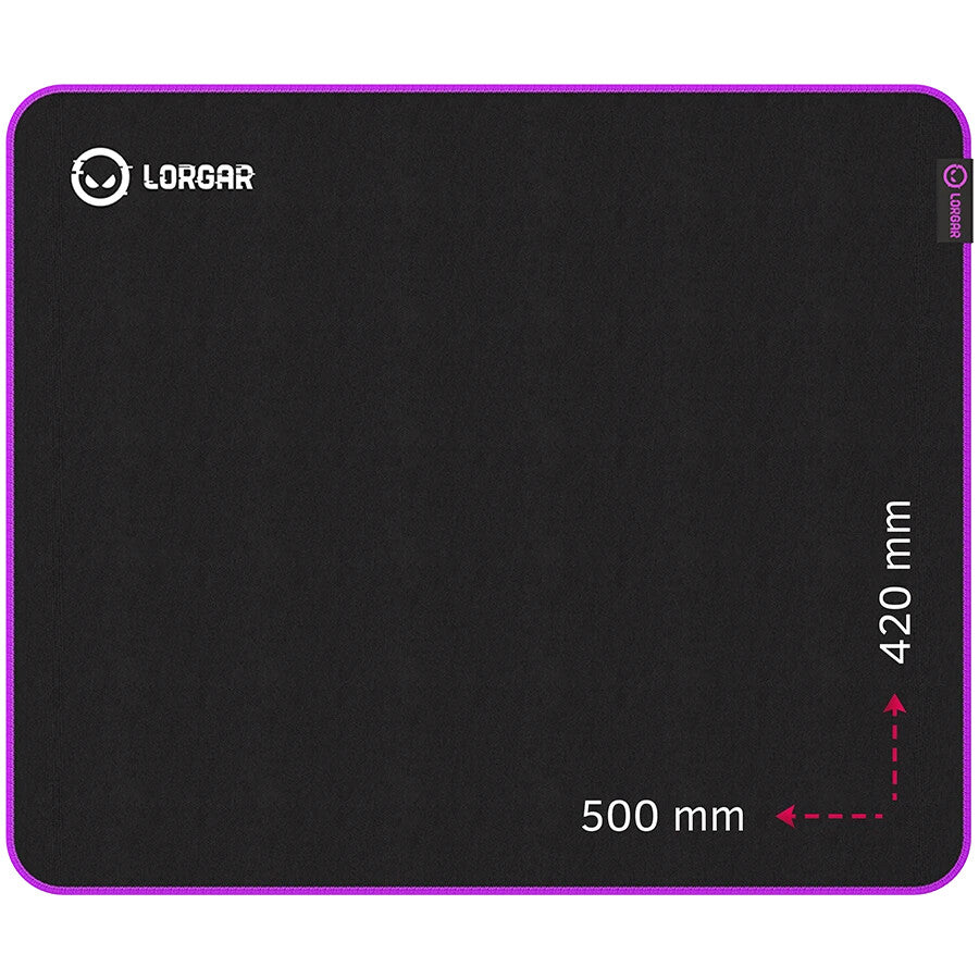 Lorgar Main 315 Gaming mouse pad Black, Purple