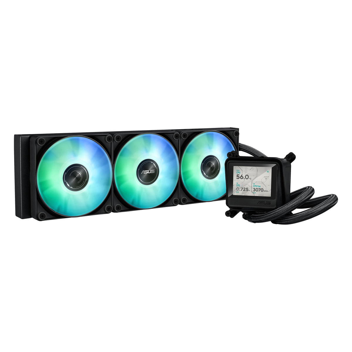 ASUS MAX GAMING LC 360 ARGB LCD Processor All-in-one liquid cooler 12 cm Black