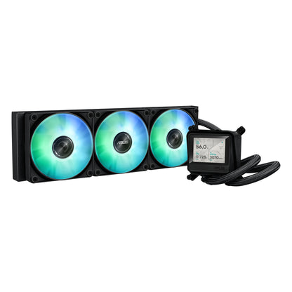 ASUS MAX GAMING LC 360 ARGB LCD Processor All-in-one liquid cooler 12 cm Black