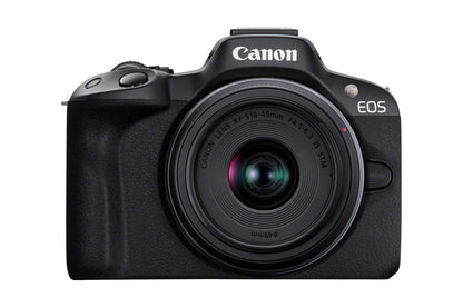Canon EOS R50, Black + RF-S 18-45mm F4.5-6.3 IS STM Kit