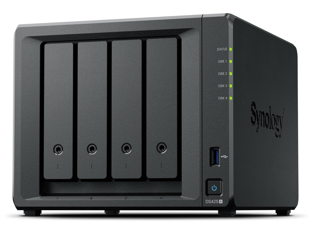 Synology DiskStation DS425+ NAS/storage server Intel® Celeron® J4125 2 GB DDR4 0 TB Black