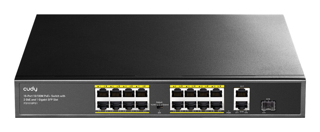 Cudy FS1018PS1 network switch Fast Ethernet (10/100) Power over Ethernet (PoE) Grey