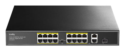 Cudy FS1018PS1 network switch Fast Ethernet (10/100) Power over Ethernet (PoE) Grey