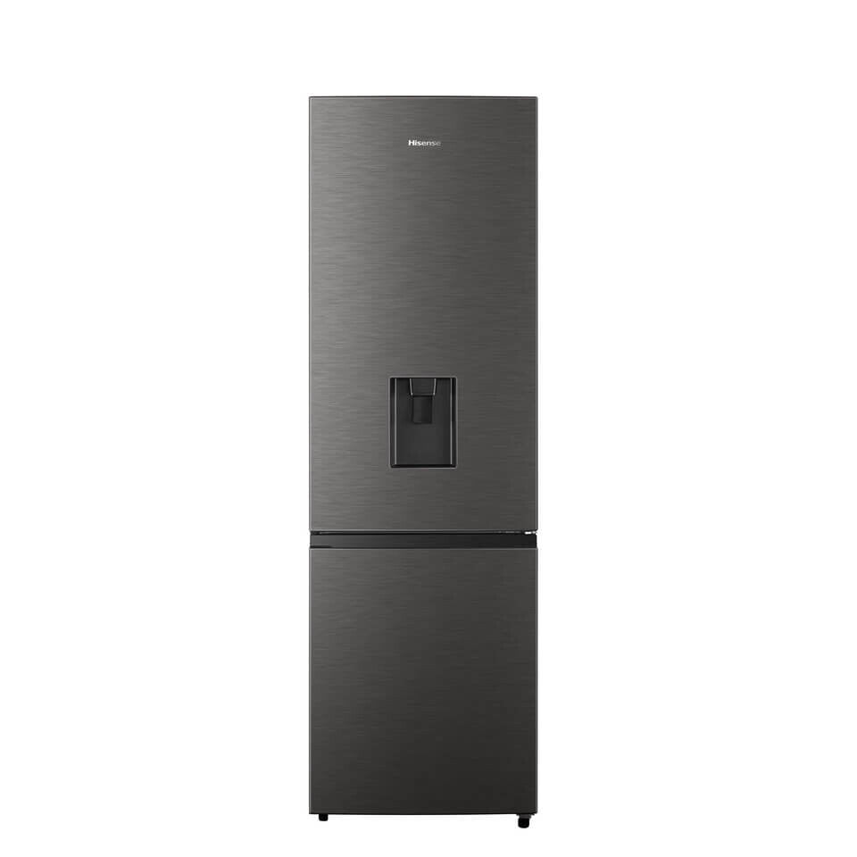 Hisense H370BIT-WD fridge-freezer Freestanding 263 L A Stainless steel, Titanium