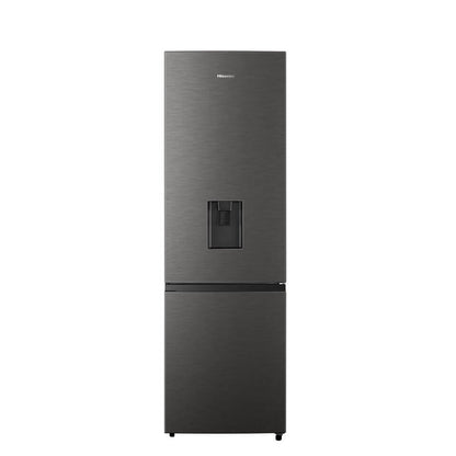 Hisense H370BIT-WD fridge-freezer Freestanding 263 L A Stainless steel, Titanium