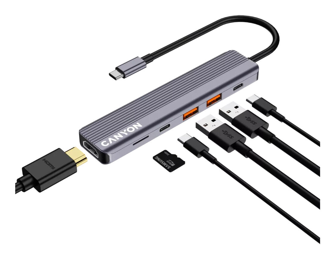 Canyon DS-17 USB Type-C 10000 Mbit/s Grey