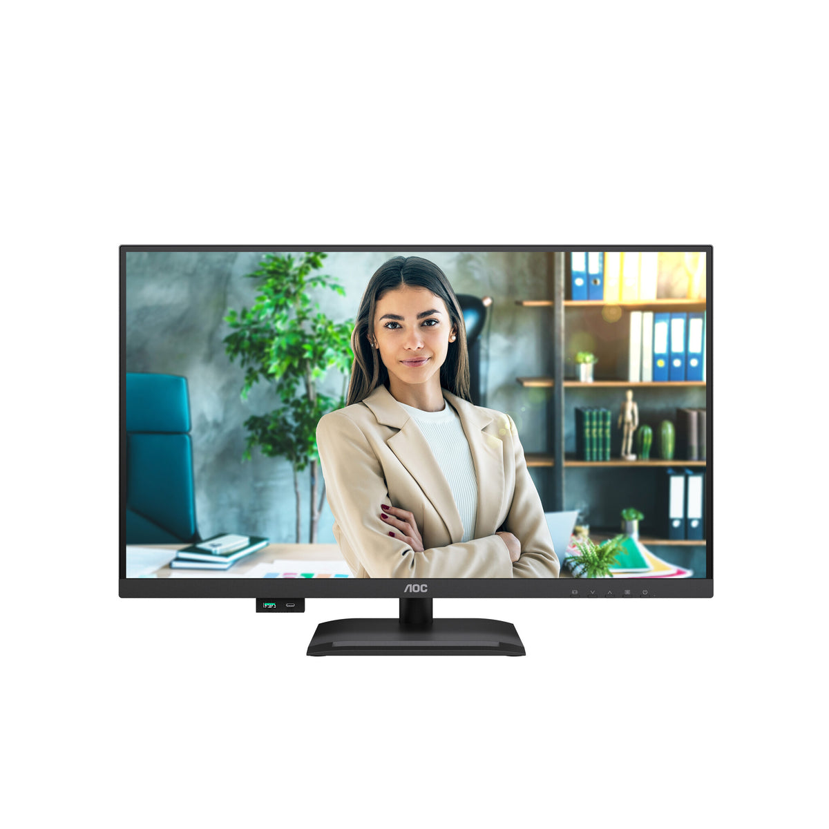 AOC U27P4C computer monitor 68.6 cm (27") 3840 x 2160 pixels 4K Ultra HD Black