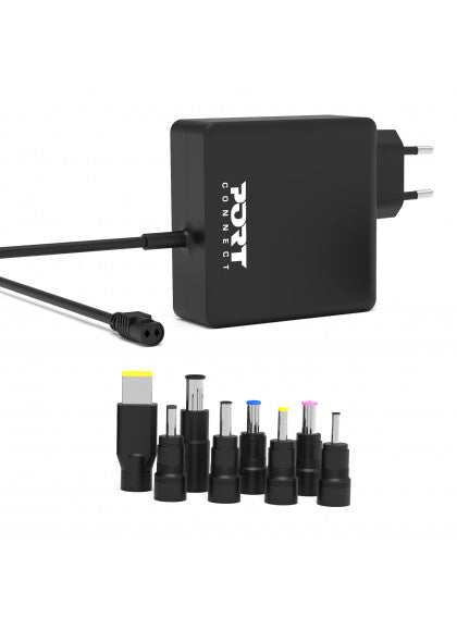 Port Designs 900093B-EU mobile device charger Laptop, Universal Black AC Indoor