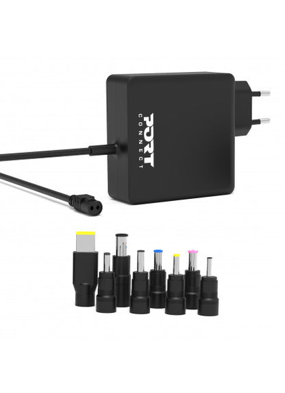Port Designs 900093B-EU mobile device charger Laptop, Universal Black AC Indoor