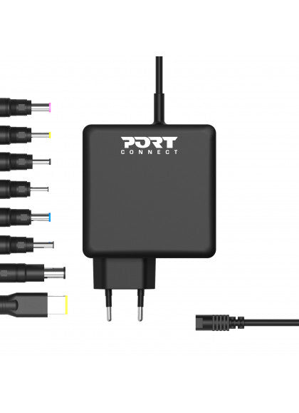 Port Designs 900093B-EU mobile device charger Laptop, Universal Black AC Indoor