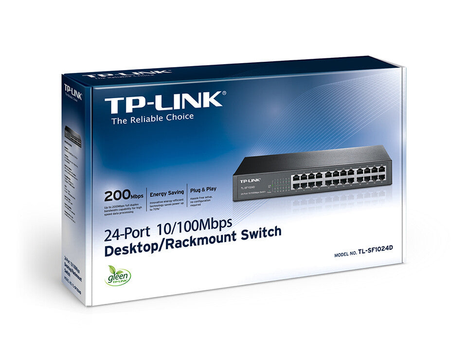 TP-Link 24-port 10/100Mbps Desktop/Rackmount Network Switch