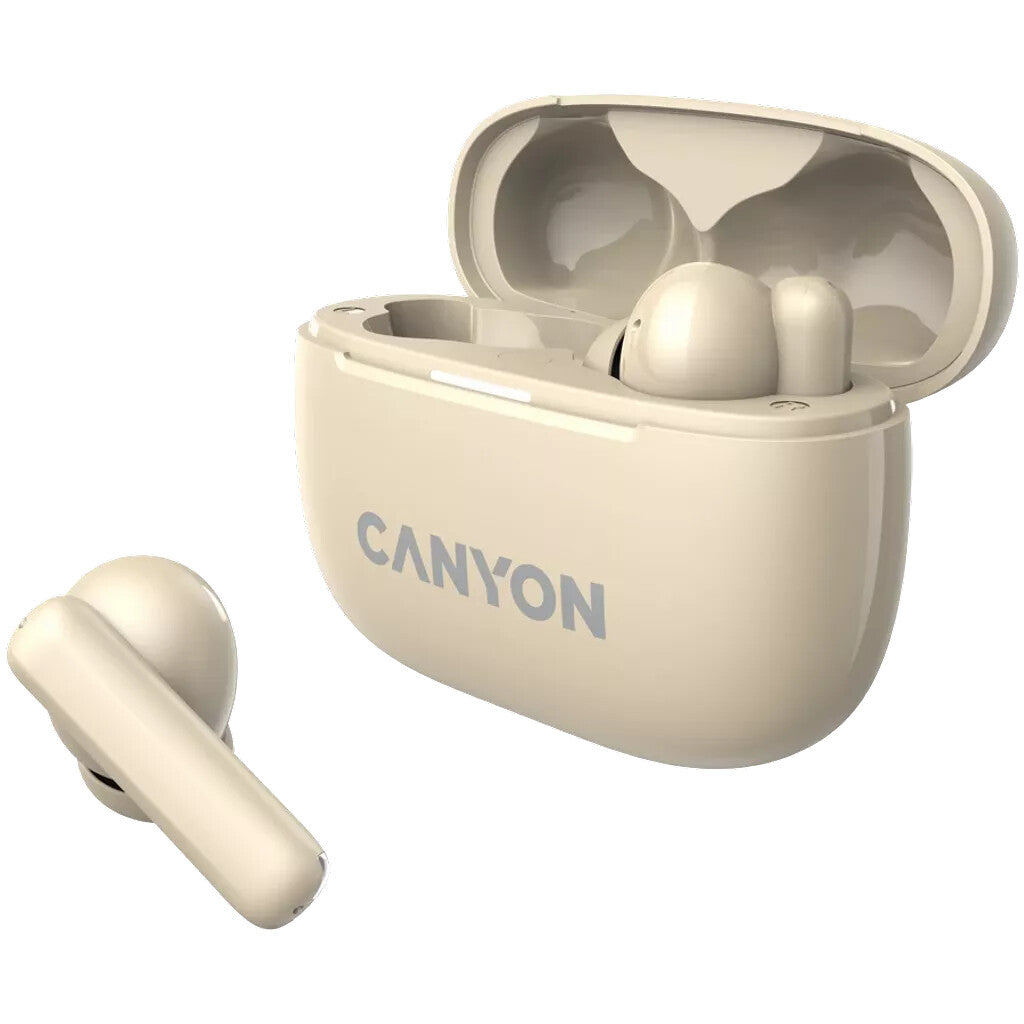 Canyon CNS-TWS10BG headphones/headset True Wireless Stereo (TWS) In-ear Calls/Music/Sport/Everyday USB Type-C Bluetooth Beige