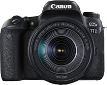 Canon EOS 77D + EF-S 18-135mm 3.5-5.6 IS USM SLR Camera Kit 24.2 MP CMOS 6000 x 4000 pixels Black