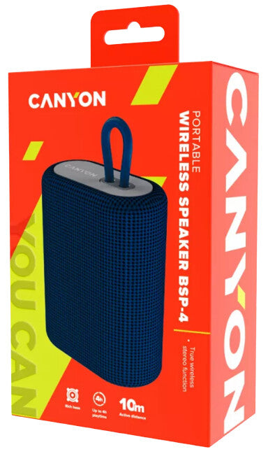 Canyon BSP-4 Stereo portable speaker Blue 5 W