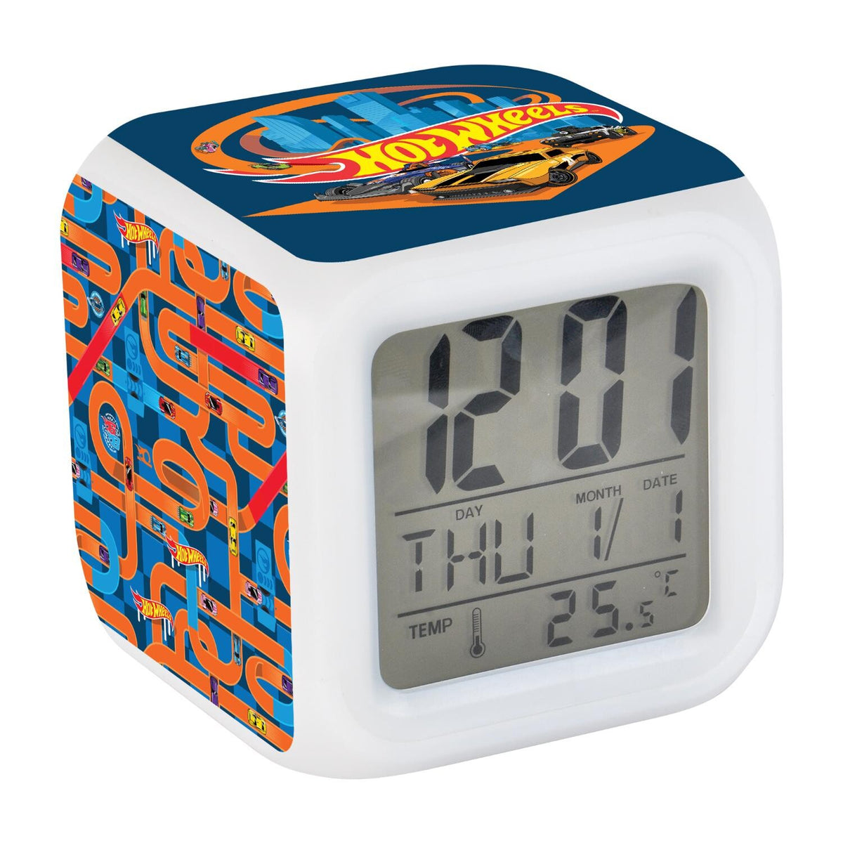 Hot Wheels Digital Clock - Blue
