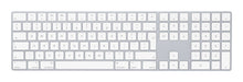 Apple Magic w/ Numeric Keypad keyboard Universal Bluetooth QWERTY English Silver, White