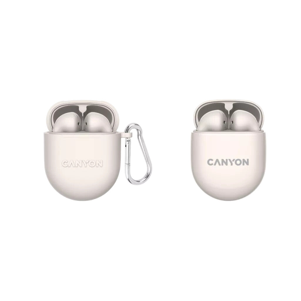 Canyon CNS-TWS6BE headphones/headset True Wireless Stereo (TWS) Head-band Calls/Music/Sport/Everyday Bluetooth White