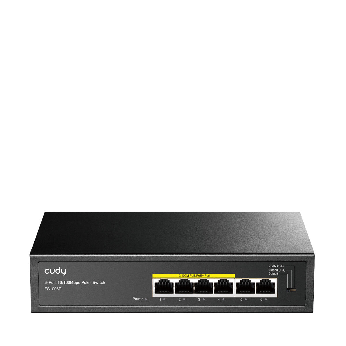 Cudy FS1006P network switch Fast Ethernet (10/100) Power over Ethernet (PoE) Black
