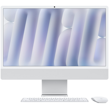 Apple 24-inch iMac with Retina 4.5K display: Apple M4 chip with 10‑core CPU and 10‑core GPU  16GB  512GB SSD - Silver