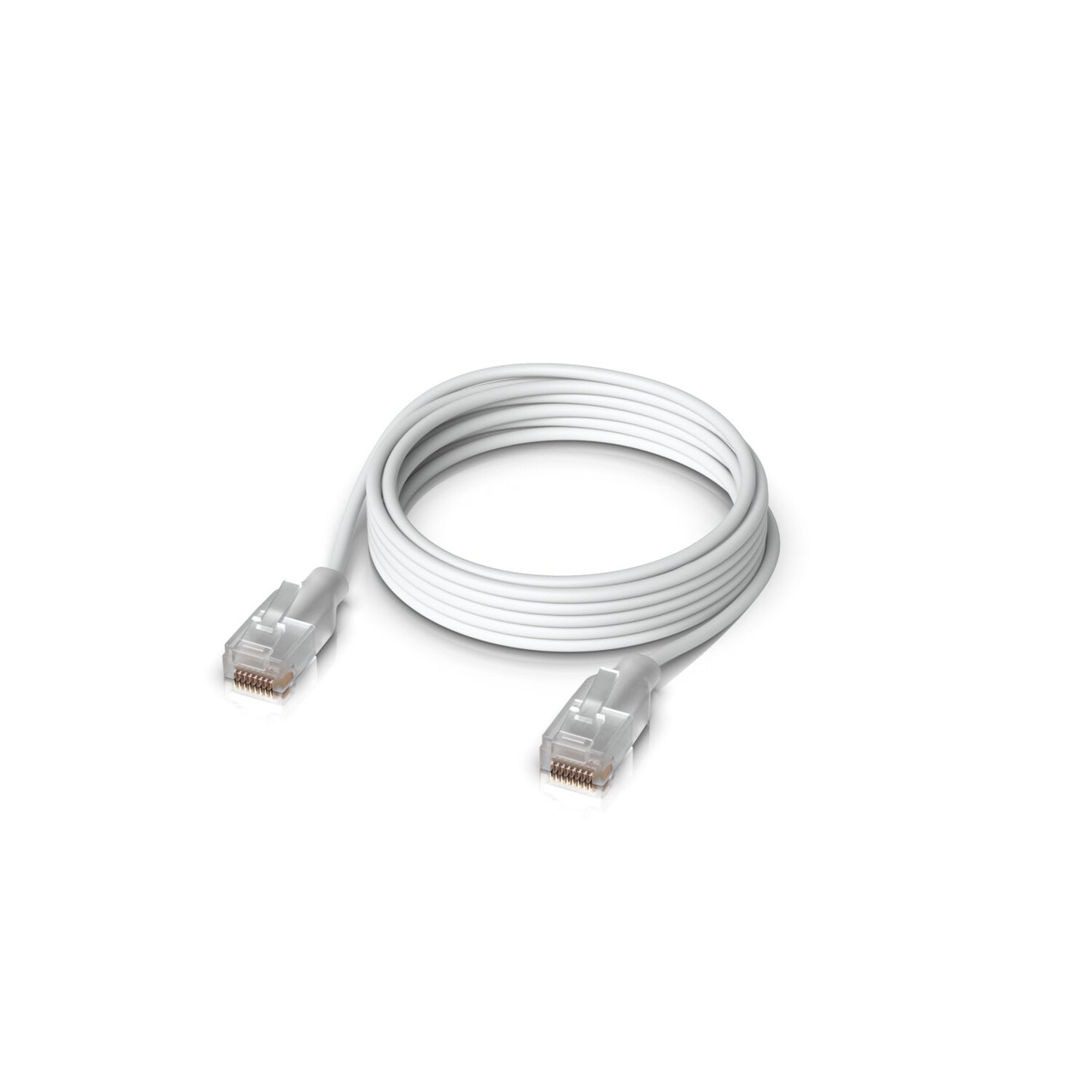 Ubiquiti UACC-Cable-Patch-EL-2M-W networking cable Translucent, White Cat6
