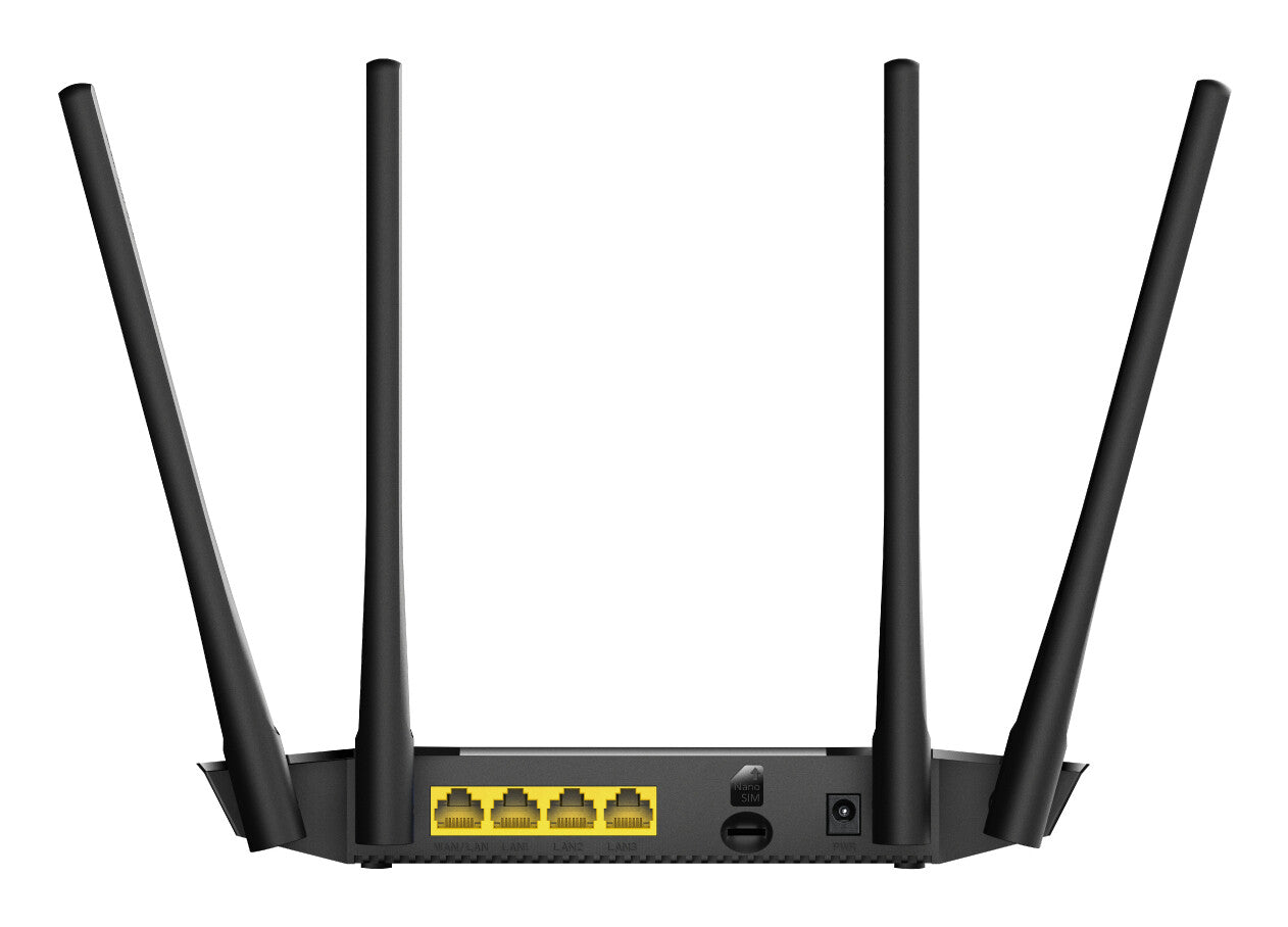 Cudy LT400 wireless router Fast Ethernet Single-band (2.4 GHz) 4G Black