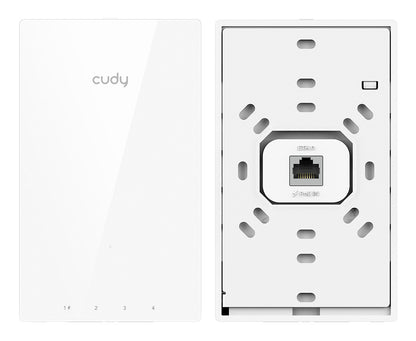 Cudy AC1200 Gigabit Wall-Plate Access Point 1167 Mbit/s White Power over Ethernet (PoE)