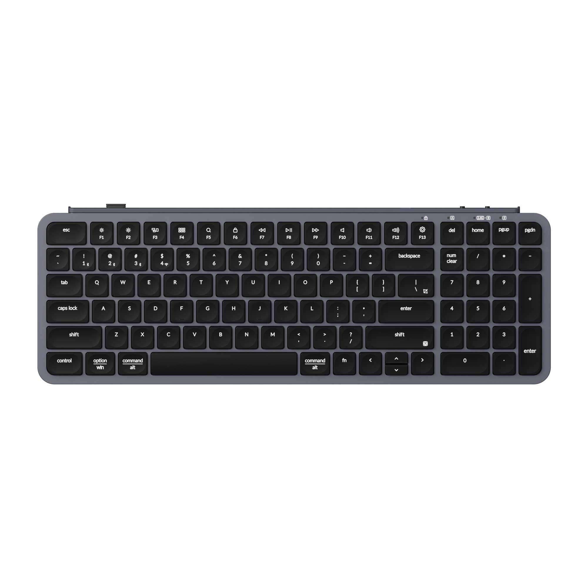 Keychron B2 Pro keyboard Universal Bluetooth QWERTY English Grey