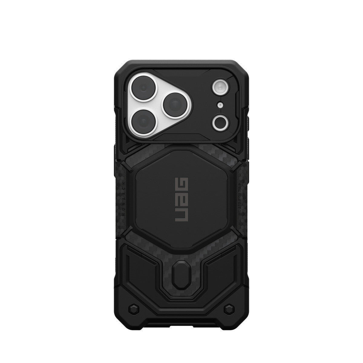 Urban Armor Gear Monarch Pro mobile phone case 16 cm (6.3") Cover Black, Carbon