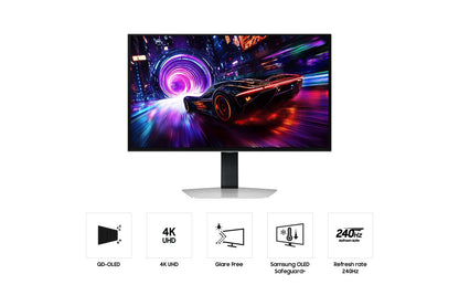 Samsung S32FG810SU computer monitor 81.3 cm (32") 2160 x 3840 pixels 4K Ultra HD OLED Silver