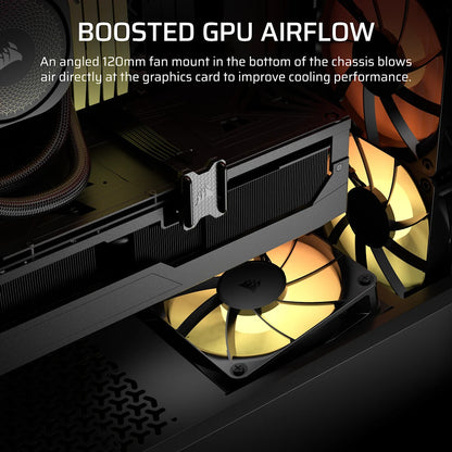 Corsair 3200D RS ARGB Mid-Tower PC Case - Smoke Midi Tower Black