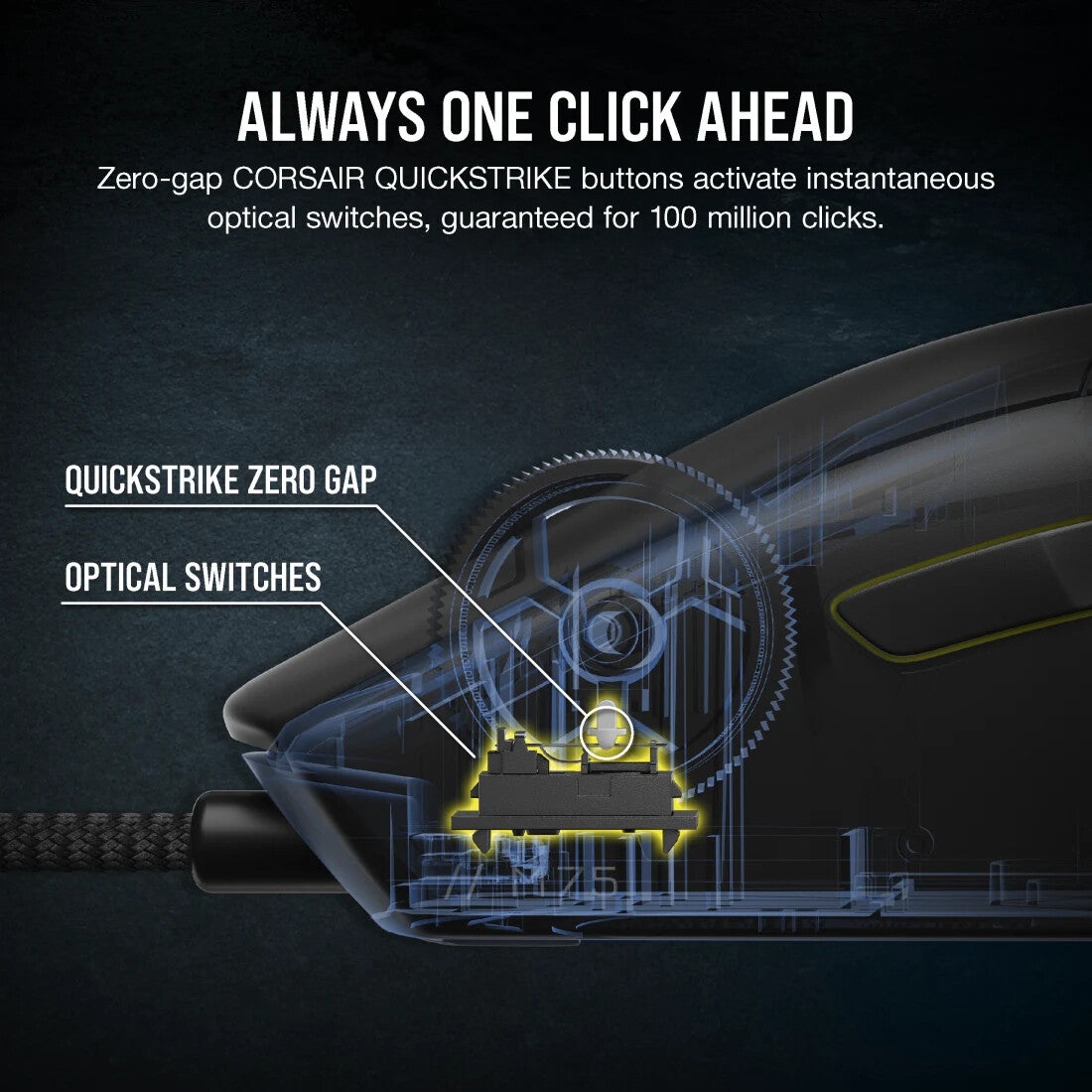 Corsair M75 mouse Gaming Ambidextrous USB Type-A Optical 26000 DPI