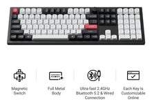 Keychron Q6 HE QMK keyboard Universal USB + RF Wireless + Bluetooth QWERTY White