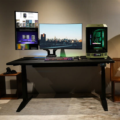 Thermaltake GEA-MSR-DMSBLK-01 monitor mount / stand 88.9 cm (35") Desk Black, Grey