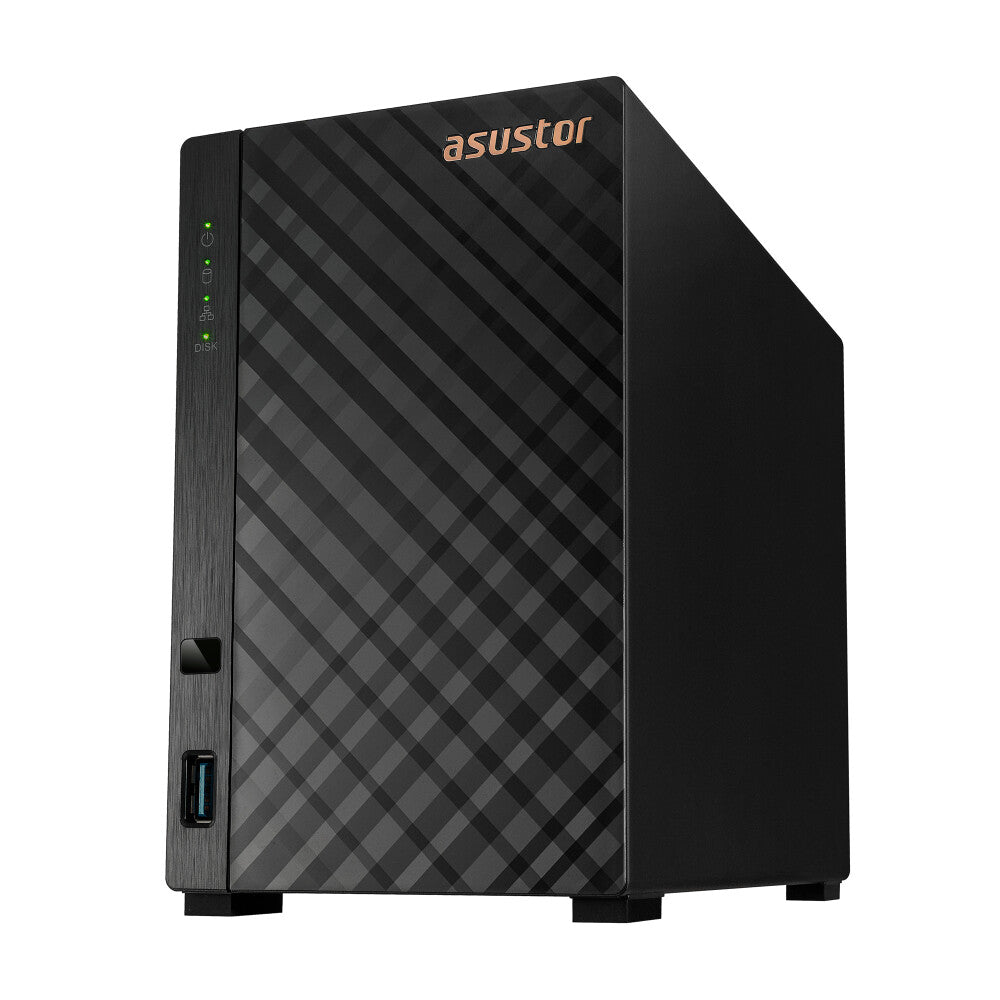Asustor AS1102T NAS Mini Tower ARM RTD1296 1 GB DDR4 0 TB ADM Black