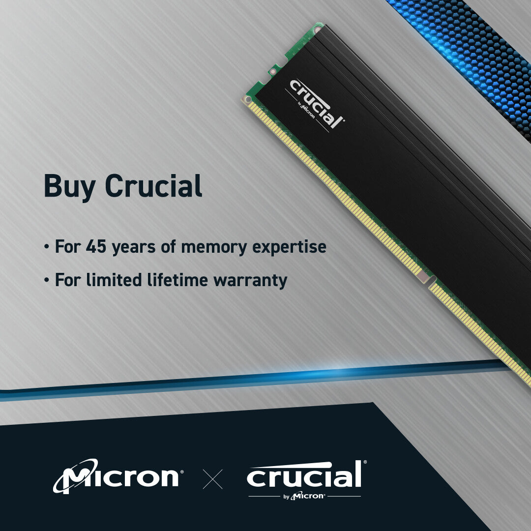 Crucial Pro CP2K32G4DFRA32A memory module 64 GB 2 x 32 GB DDR4 288-pin DIMM