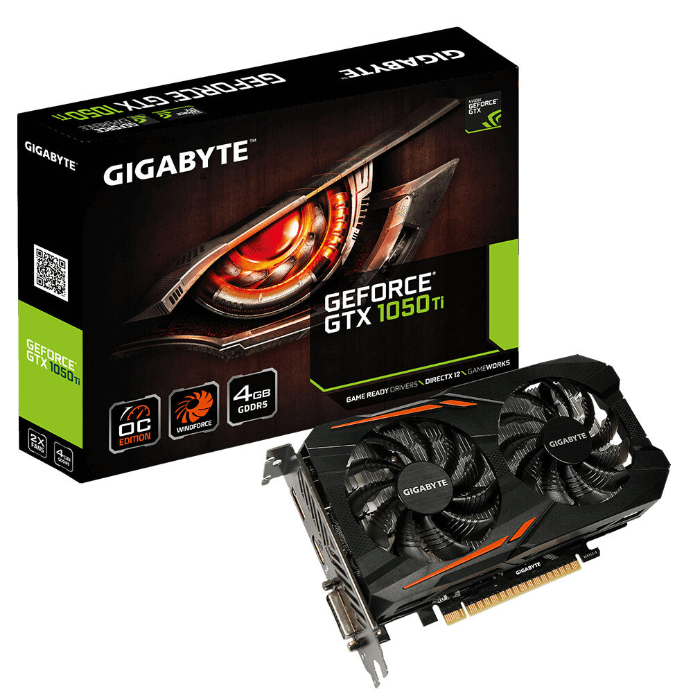 GIGABYTE GV-N105TOC-4GD graphics card NVIDIA GeForce GTX 1050 Ti 4 GB GDDR5