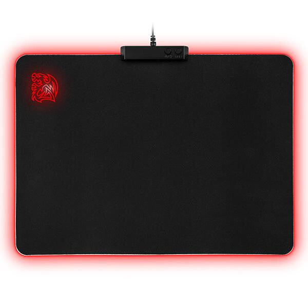 Thermaltake MP-DCM-RGBSMS-01 mouse pad Gaming mouse pad Black