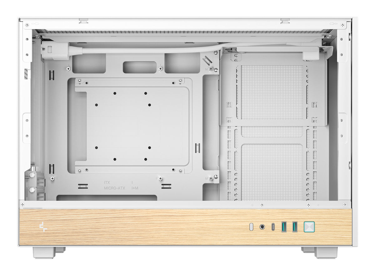 DeepCool CH260 WOOD WH Desktop White, Wood