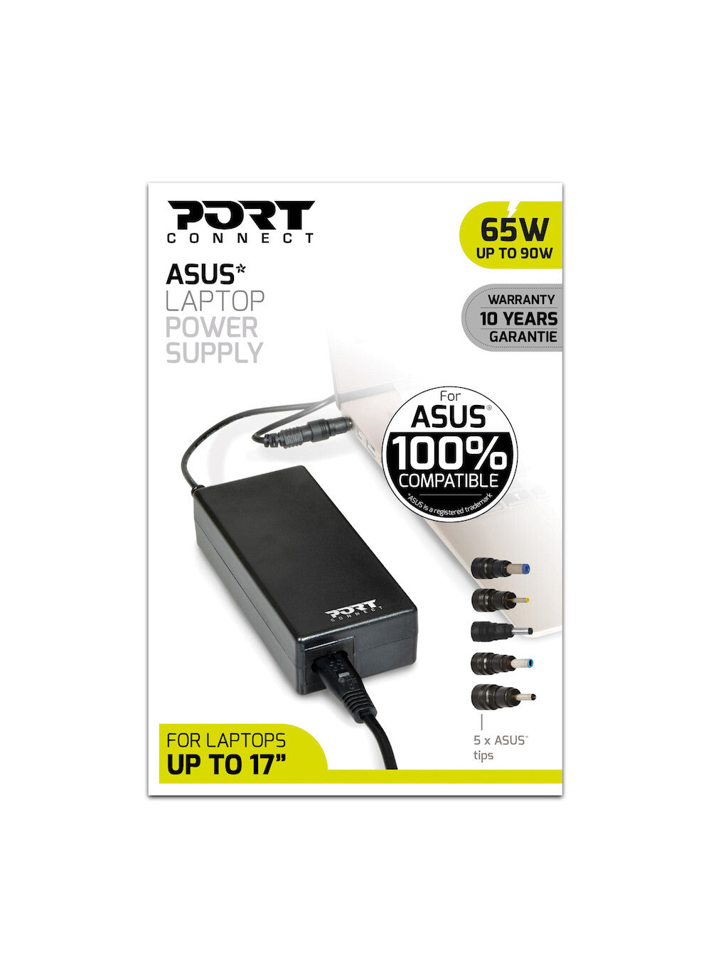 Port Designs 900093-AS power adapter/inverter Indoor 90 W Black