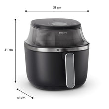 Philips 3000 series NA331/00 fryer Single 6.2 L Stand-alone 1700 W Hot air fryer Black, Silver