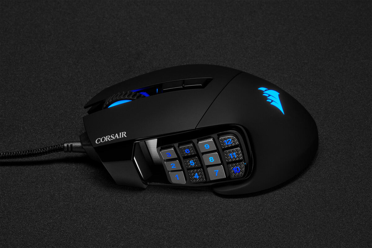 Corsair SCIMITAR RGB ELITE mouse Gaming Right-hand USB Type-A Optical 18000 DPI