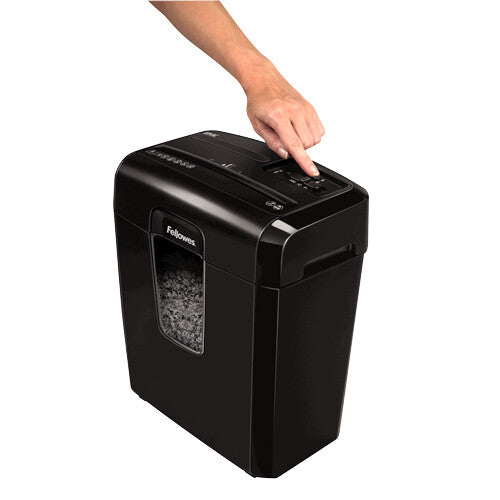 Fellowes Destructora 8Mc paper shredder Micro-cut shredding 22 cm Black