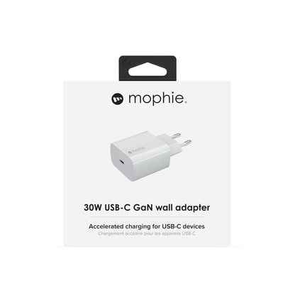 mophie Accessories-Wall Adapter-USB-C-30W-GaN-White-EU