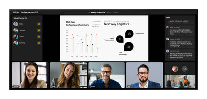 Samsung 105 Professional Display - Ultra-slim design  Resolution: 5120x2160 (21:9)  UHD 5K  24/7 Usage  500nit Brightness  Build-in Speakers 10W x 4  Haze 25%  16GB SSD  Wi-Fi & BT  SoC Media Player: SSSP 10  Portrait & Landscape  Auto Level  IP5X  Samsu