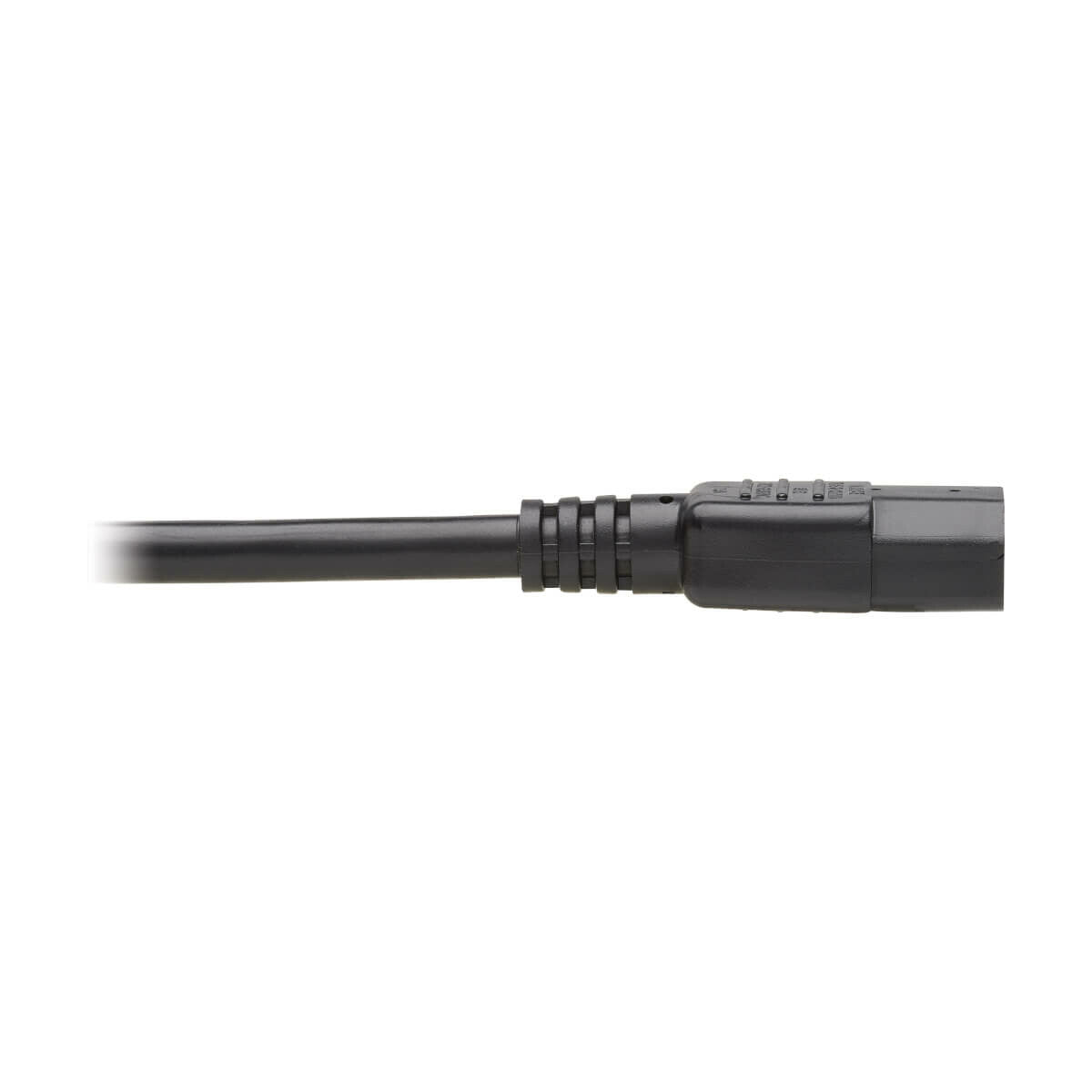 Tripp Lite P005-006-14RA Heavy-Duty PDU Power Cord, C13 to Right-Angle C14 - 15A, 250V, 14 AWG, 6 ft. (1.83 m), Black