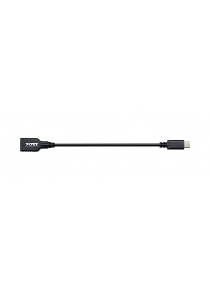 Port Designs 900133 USB cable 0.15 m USB C USB A Black