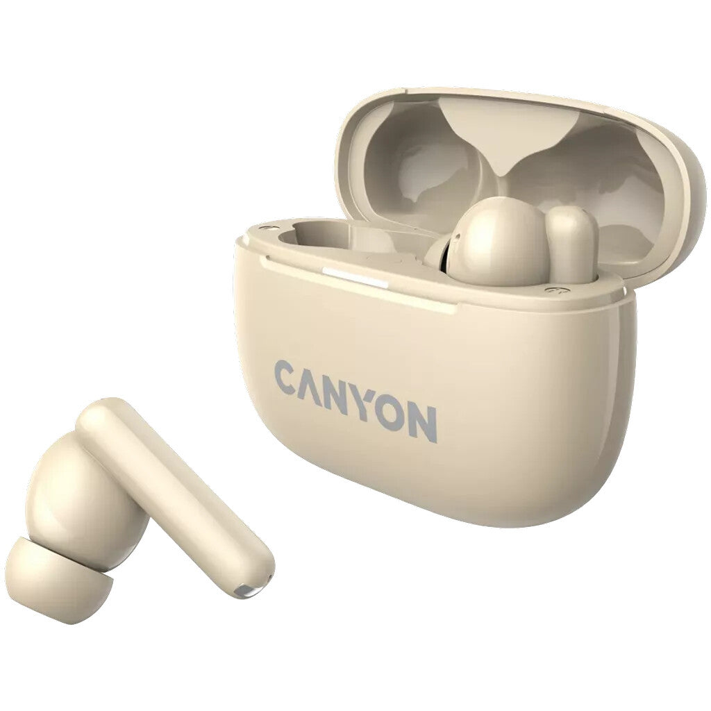 Canyon CNS-TWS10BG headphones/headset True Wireless Stereo (TWS) In-ear Calls/Music/Sport/Everyday USB Type-C Bluetooth Beige