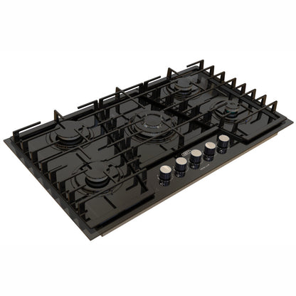 Defy DHG931 hob Black Built-in 89 cm Gas 5 zone(s)