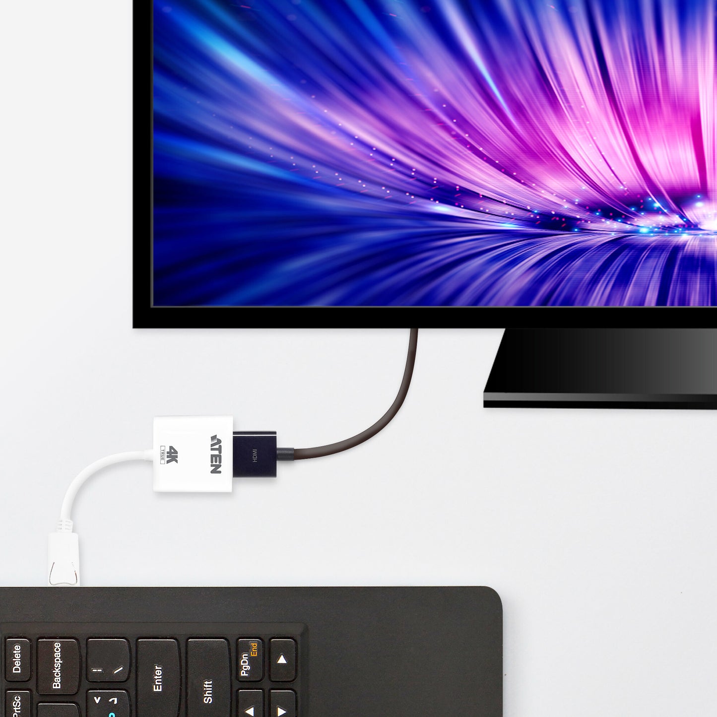 ATEN True 4K DisplayPort to HDMI Active Adapter