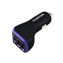 Canyon С-08 Digital camera, GPS, MP3, MP4, Mobile phone, PDA, Portable gaming console, Smartphone, Tablet Black, Purple Cigar lighter Auto
